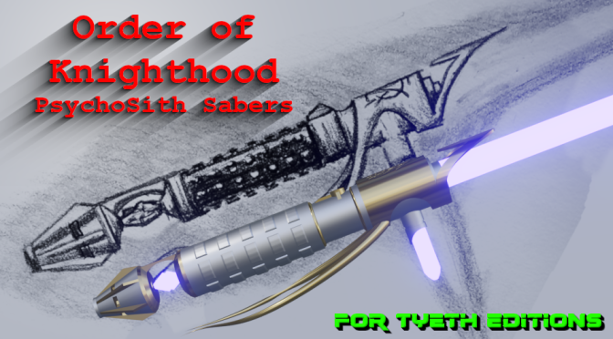 The Order of Knighthood Rapier lightsaber by PsychoSith